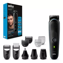 Recortadora De Barba Braun Mgk5445 10 En 1 Color Negro