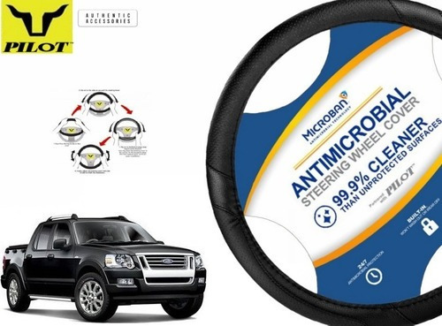 Cubrevolante Negro Antimicrobial Explorer Sport Track 4.6 09 Foto 2