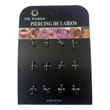 Piercing De Labios 1,2x12x3mm 1 Display 12 Unds