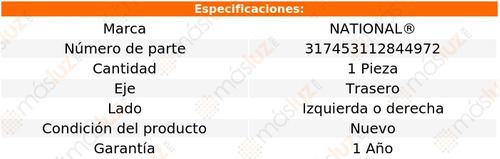 1- Maza Trasera Izquierda O Derecha Lupo 2005/2009 National Foto 3