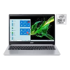 Ultrabook Acer Aspire 5 A515-55 Plata 15.6 , Intel Core I3 1005g1 4gb De Ram 1tb Hdd, Intel Uhd Graphics G1 1366x768px Windows 10 Home