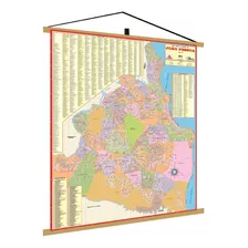 Mapa Cidade João Pessoa - Pb Politico Banner Geográfico Escolar