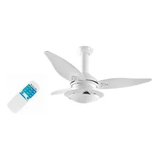 Ventilador De Teto Residence Luxo Branco Controle Remoto 