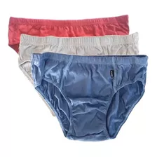 Kit Cueca 6 Cueca Slip Adulto Gg1 Extra Grande Plus Size Exg