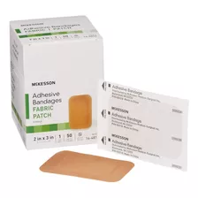 Mckesson Vendajes Adhesivos, Esteril, Parche De Tela, 2 X 3