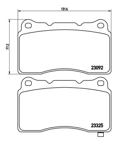 Set Completo Balatas Subaru Impreza 2.5l H4 07/12 Brembo Foto 2