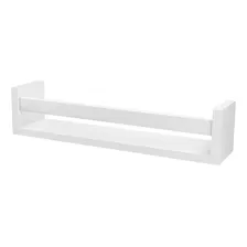 Estante Revistero Flotante Madera Repisa Organizacion 45cm Color Blanco