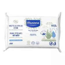 Mustela Bio Orgânico Toalhas De Algodão À Base De Àgua 60un