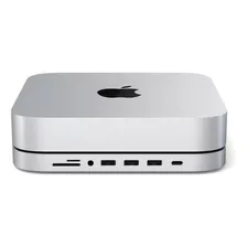 Concentrador Usb-c Satechi Base Para Mac Mini Con 6 Puertos, Color Plateado