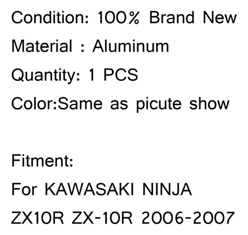 Protector De Radiador For Kawasaki Ninja Zx10r Zx-10r 06-07 Foto 4