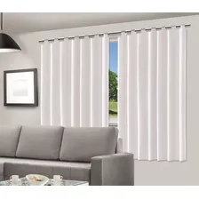 Cortina Corta Luz Blackout Dupla Face 2,00 X 1,40 Branca