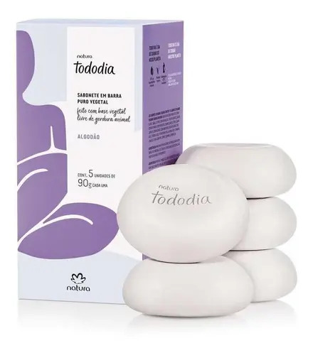 Sabonete Algodão Natura Tododia Em Barras 5un 90g