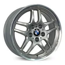 04 Rodas Bmw M5 Aro 17 Preta C/borda Diamantada