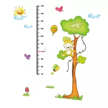 Promoção-adesivo Árvore Régua Do Crescimento Bicho Infantil