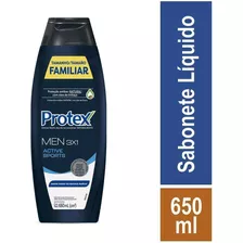 Sabonete Líquido Masculino Men 3x1 Active Sport 650ml Protex