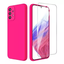 Funda Para Samsung Galaxy A53 - Rosa De Silicona