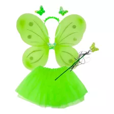 Disfraz Mariposa Alas + Tutú Falda Diadema Varita Niñas Halloween