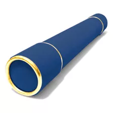 Canudo Para Formatura Em Camurça Azul Royal Kit 10 Unidades