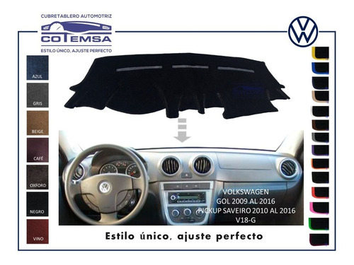 Cubretablero Delantero/trasero Volkswagen Gol, 2009 Al 2016