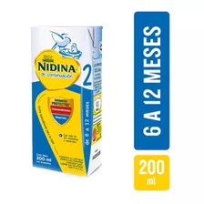 Leche Líquida Nestlé Nidina 2 En Brick 200ml Por 48 U Sabor Neutro