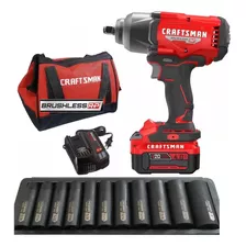 Llave De Impacto 1/2 Craftsman 20v Brushles 1,000 Lb +dados 