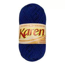 Hilaza Karen, 100% Algodón, Madeja De 100g Con 80m Color Rey