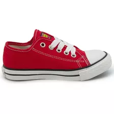 Tenis Bubble Gummers Harry Rojo 12-21 Choclo Lona Agujeta