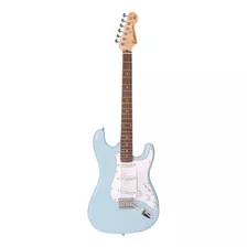 Guitarra Elétrica Encore E6 De Madeira Maciça Laguna Blue Brilhante Com Diapasão De Pau-rosa