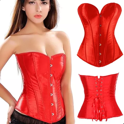 Tercera imagen para búsqueda de corset rojo