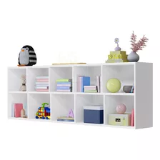 Organizador Horizontal/vertical Duplo Com 10 Nichos Ely Cor Branco