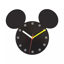 Reloj De Pared De Mickey Mouse, Negro