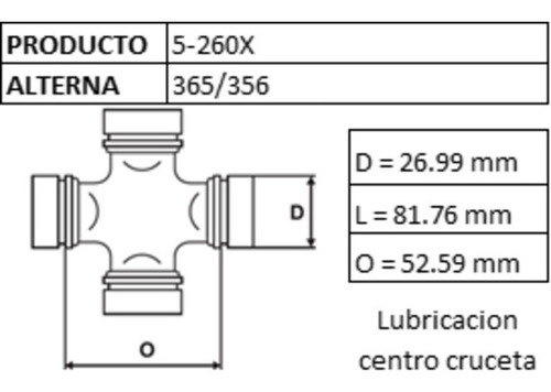 Cruceta Chevr C10 Cj6 Jeep Willys 75/83 Blazer Land Rover Foto 4