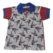 Camibuso Camiseta Tipo Cuello Polo Para Niños