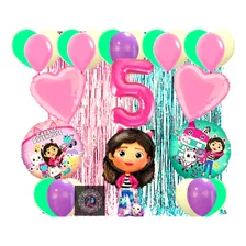 Combo Globos La Casa De Las Muñecas De Gabby Kit N°2