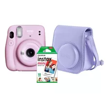 Kit Câmera Instax Mini 11 Lilas Fujifilm Bolsa + 10 Filmes