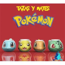 Pack Tazas Y Mates De Pokemon Stl