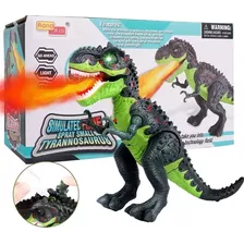 Juguete Dinosaurio Spray Flame T- Rex Humo Fuego Luz 