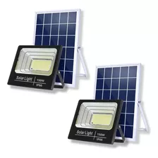 Kit 2 Refletor Holofote De Led C/luz Solar De 150w Promoção