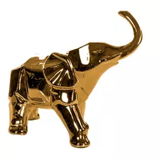  Escultura Elefante Oro Vulcano 32 Cm*26 Cm