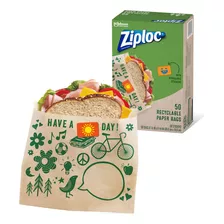 Bolsas Ziploc De Papel Para Sándwiches Y Refrigerios, Recicl