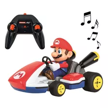 Carro A Control Mario Kart Gigante Con Sonidos - Carrera Color Rojo Personaje Mario Bros