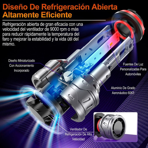 Kit De Faros Delanteros 20000lm 120w H4 Para Alta Y Baja Foto 6