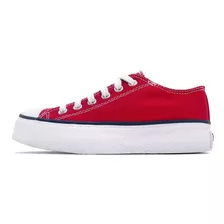 Zapatilla Plataforma Rojo John Foos 752 Rojo