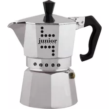 Cafeteira Bialetti Moka Junior Prateada Italiana 9 Xicaras Cor Prateado