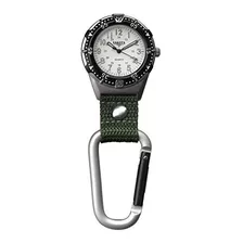 Dakota Aluminum Backpacker Clip Watch-white Moss