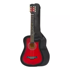 Guitarra Acústica Infantil Zonar Gta Para Diestros Roja Mate