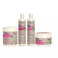 Kit Sos Cachos Shampoo, Condicionador, Máscara E Ativador