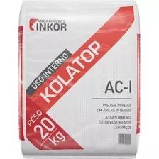 Cimento Cola Aci Interno Kolatop 20kg Inkor Cinza