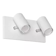 Aplique Baño Pared 2 Luces Blanco Moderno Led Gu10 Vg