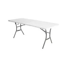 Mesa Plegable Polietileno 183x76 Cm Blanca Lifetime 